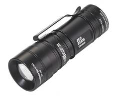 TROIKA Taschenlampe ECO BEAM - TOR52/BK - wiederaufladbare LED Lampe (weiÃ) - 3 Funktionen: 2 StÃ¤rken, Blinklicht, 6fach Zoom - mit Magnet - 600mAh Akku - inkl. Ladekabel - das Original von TROIKA