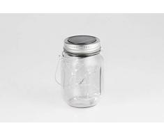 LED LOVERS Detroit, Einmachglas Solarlicht, LED Kette im Glas, 3er Set, Weiß, Wireless, Dekorative Leuchten für Innen und Außen, Partys, Veranstaltungen, Zuhause, Weihnachten (Weiß)