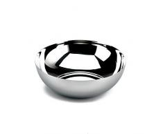 Alessi Bauhaus Schale, tief aus Edelstahl glänzend poliert 19,0cm, 11.5 x 20 x 24.5 cm