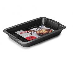 IBILI Bräter Moka mit Grillrost, Stahlblech, Silber, 32 cm, 2-Einheiten