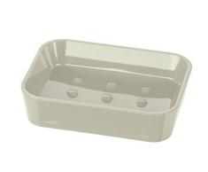 Wenko 22451100 Seifenablage Candy Taupe - Seifenschale, Polystyrol, 12 x 3 x 9 cm