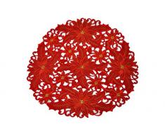 Bellanda Tischläufer, Polyester, rot, 60 cm