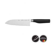WMF Cuisine One Santokumesser, 32,5 cm, geschmiedet, Spezialklingenstahl, Performance Cut, Kunststoffgriff, Klinge, 18 cm