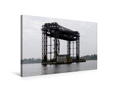 Calvendo Premium Textil-Leinwand 75 cm x 50 cm quer, Karniner Hubbrücke | Wandbild, Bild auf Keilrahmen, Fertigbild auf echter Leinwand, Leinwanddruck Natur Natur