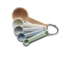 Zeal Messlöffel Set, Silikon, neutral/Mehrfarbig, 11 x 4,7 x 5,5 cm