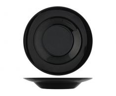 H+H Premiere Set Teller Pasta, Opal, Schwarz, 6 Stück