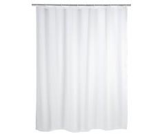 Wenko Duschvorhang Uni - wasserabweisend, pflegeleicht,200 x 120 cm, weiß