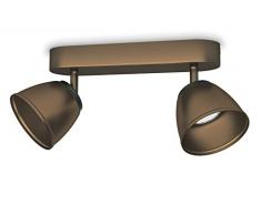 Philips myLiving LED Spot County 2-flammig, bronze