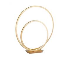 WOFI Tischleuchte, Metall, Integriert, 24.9 W, Goldfarbig, 48 x 48 x 500 cm