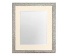 FRAMES BY POST Glitz Bilderrahmen mit elfenbeinfarbenem Passepartout, Kunststoffglas, 30,5 x 25,4 cm, Bildgröße 22,9 x 17,8 cm, Champagnerfarben