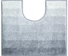 Grund Badteppich 100% Polyacryl, ultra soft, rutschfest, RIALTO, WC-Vorlage m.A. 50x60 cm, anthrazit