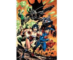 DC Comics - Justice League Charge - Filmposter Kino Movie Fantasy - Größe 61x91,5 cm