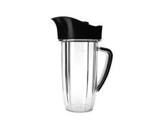 NutriBullet NBM-U0273 Rx Becher mit Krug Deckel, 45 Oz, Schwarz/Transparent