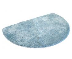 MESANA J-10005/16 hellblau Duschmatte, Mikrofaser, 50x80 cm halbrund