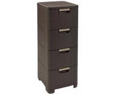 CURVER Regal mit 4 Schubladen STYLE