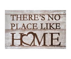 LifeStyle-Mat Designer Fussmatte Willkommen – Fussmatten rutschfest und waschbar – Schmutzfangmatte/Fussabstreifer – BEIGE BRAUN 50x75 cm