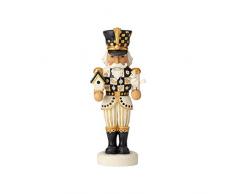 Heartwood Creek Black And Gold Nutcracker Figurine