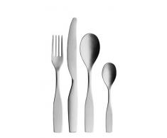 Iittala Citterio 98 24 teiliges Tafelbesteck, Edelstahl, Silber, 43.7 x 25.7 x 5 cm