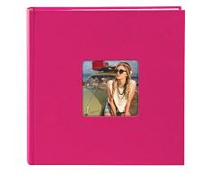 Goldbuch 17 197 - Foto Einsteckalbum Living Magenta Sapphire, Fotoalbum für 200 Fotos im Format 10 x 15 cm, Memoalbum mit Bildausschnitt, Fotobuch mit Einband in Leinenoptik, Album zum Einstecken