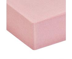 AmazonBasics Spannbettlaken, Mikrofaser, melierter Stoff, 160 x 200 x 30 cm, Rot (Sandy Red)