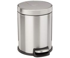 AmazonBasics – Runder, sanft schließender Mülleimer, 5 l