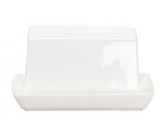 ASA Á Table Butterdose, Keramik, weiß glänzend, 11x8.8x10 cm