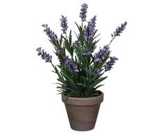 MICA Decorations Kunstpflanze, Polyester, Blau, h33xd20cm