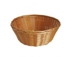 JVL Runder Korb, spülmaschinenfest, Polyrattan, 23 x 8 cm