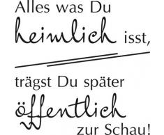 Graz Design 620445_40_070 KÃ¼hlschrank Aufkleber Wandtattoo Tattoo fÃ¼r KÃ¼che Motivations Spruch (GrÃ¶Ãe=40x40cm//Farbe=070 schwarz)