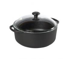 SKEPPSHULT Bräter, Glas, Schwarz, 5.5 l