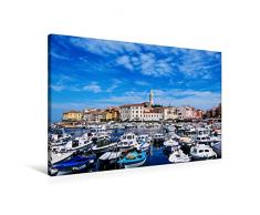 Premium Textil-Leinwand 90 x 60 cm Quer-Format Bezauberndes Rovinj | Wandbild, HD-Bild auf Keilrahmen, Fertigbild auf hochwertigem Vlies, Leinwanddruck von Gabi Hampe