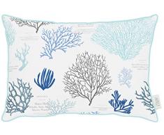 APELT Kissen, Baumwolle, Blau, 35 x 50 x 15 cm