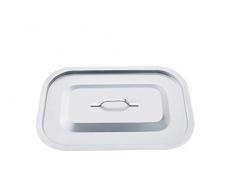 Pentole Agnelli Edelstahl 18/10 Deckel für Bräter 50 x 30 cm Stahl