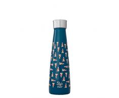 Sip by Swell Stainless Steel Wasserflasche, In Pizza We Trust, 450 ml