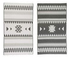 Bersuse Cicilia Türkisches Handtuch, 100 % Bio-Baumwolle, 94 x 178 cm, Schwarz/Grau, 1 Stück