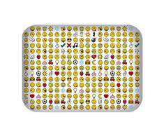 zak! Tablett Smiley 28x20cm, Melamin, Mehrfarbig, 28 x 20 x 1 cm