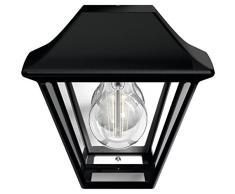 Philips myGarden Wandaussenleuchte Alpenglow, Schwarz, Glasdiffusor, Gartenleuchte