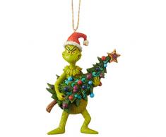 Grinch Dekofigur zum Aufhängen, Harz, Mehrfarbig, Einheitsgröße Figur, Resina, Taglia unica