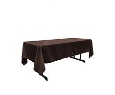 LA Tischdecke, Leinen, Polyester, Popeline, rechteckig, 152,4 x 304,6 cm braun