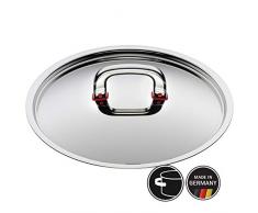 WMF Premium One Metalldeckel, mit Dampföffnung, 24 cm, Topfdeckel mit Kaltgriff, Cromargan Edelstahl poliert, spülmaschinengeeignet