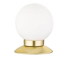 Reality Leuchten R52551908 Princess A+, LED Tischleuchte, 3 Watt, Integriert, Messing matt, 4-fach Touch Dimmer, 10 x 10 x 13 cm