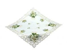 Bellanda Tischdecke, Polyester, weiß, 85x85 cm