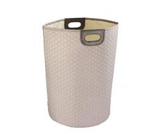 Wenko 62036100 Wäschesammler Wabo-/Wäschekorb Fassungsvermögen: 75 l, 40 x 60 x 40 cm, taupe