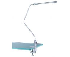 Trio Leuchten LED-Klemm / Tischleuchte titanfarbig, mit Schraubklemme und Standfuß, inklusiv 1x3.6W 3000K 200 Lumen 522520187