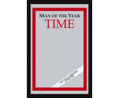 empireposter Fun Man of The Year - Bedruckter Spiegel mit Kunststoff Rahmen in Holzoptik, Kult-Spiegel - Grösse 20x30 cm
