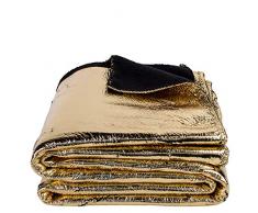 Crack-Decke – softe Kuscheldecke – Tagesdecke im glitzernden, individuellen Antik-Look – 145x200 cm – 100 gold – von ’zoeppritz since 1828’