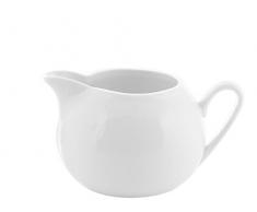 H+H Pengo T18 C Milchkännchen, New Bone China, 310 CC, Weiß, Edelstahl, Elfenbein