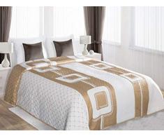 Eurofirany Tagesdecke, Baumwolle, White, 220 x 240 x 1 cm