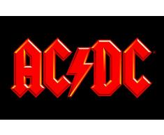 AC/DC Frühstücksbrettchen, Kunststoff, schwarz, 23.3 x 14.4 x 0.2 cm