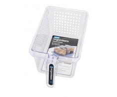 Novo Medium Hoch Organisatoren Küche Korb, transparent, 4 Stück